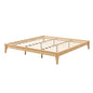 Solid Dry Bamboo Platform Bed Frame, With Slat Support