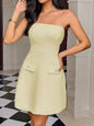 Tube Mini Dress with Pockets