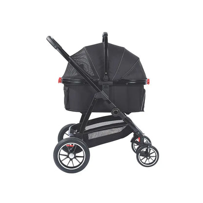 M-Pets Conquest Pet Stroller Foldable Travel Carrier for Dogs