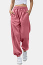Elastic Waist Joggers with Pockets
