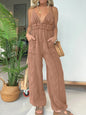 Full Size Wide Leg Spaghetti Strap Jumpsuit Plus Size
