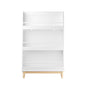 Wall Mounted Bookshelf, 3 Front Facing Display Shelves For Toddler Bedroom - White