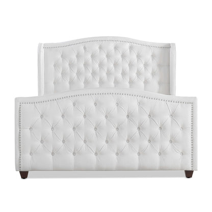 Marcella - Upholstered Shelter Headboard Bed