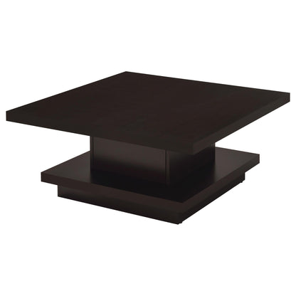 Reston 2-piece Square Coffee and End Table Set Cappuccino