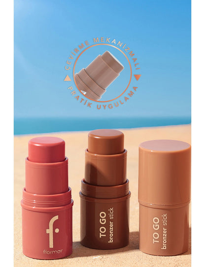 Flormar To Go Radiant & Natural Finish Creamy Stick Blush