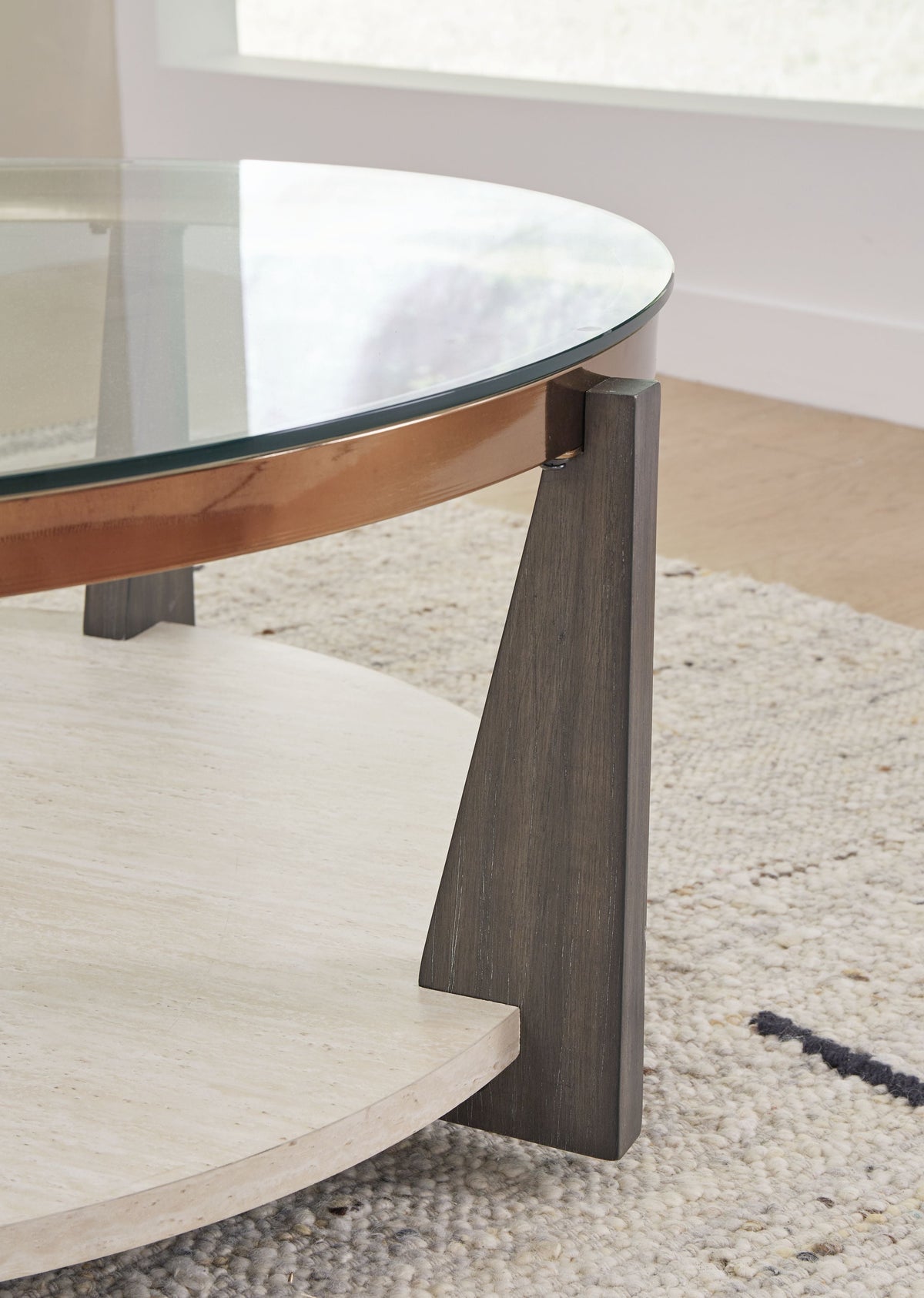 Frazwa - Round Cocktail Table - Multi