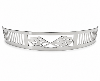 Granatelli Blingz Beauty Bandz 14" x 3" Air Cleaner Grill – Checkered Flags – 750006