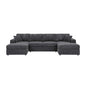 3 Piece Double Chaise Sectional Sofa