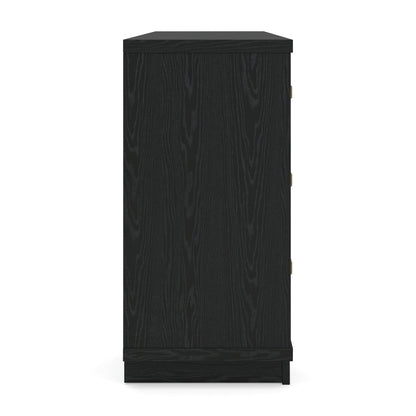 Kozmour - Six Drawer Dresser - Black / Brown
