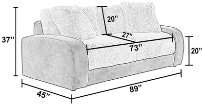 Snowball - Sofa - Taupe / Natural