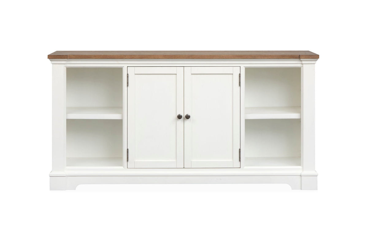 Kingston - Credenza - Whisper White And Cerused Nutmeg