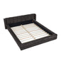 Modern Upholstered Bed Frame With Thick Fabric And Headboard