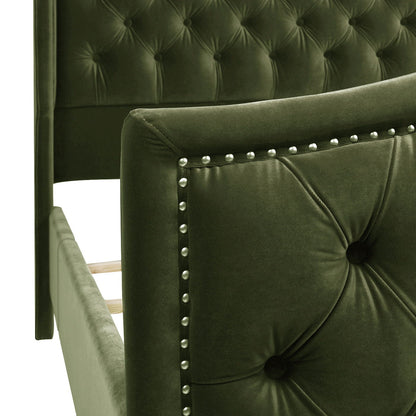 Marcella - Upholstered Shelter Headboard Bed