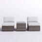 Modern Wicker Outdoor Seating Set With Cushions