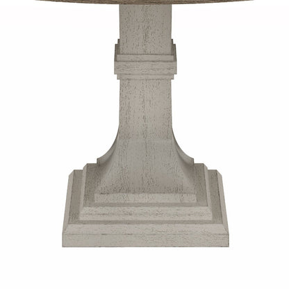 Tannen - Round Dining Table - White / Gray