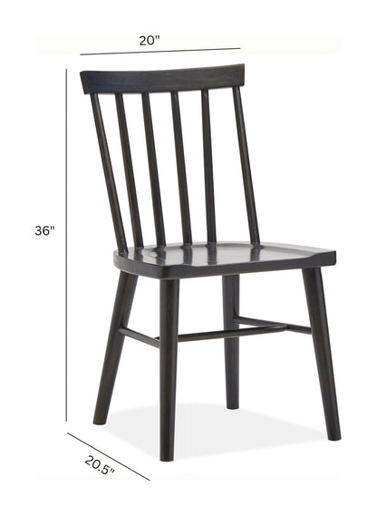 Lindon - Dark Dining Side Chair (Set of 2) - Coffee Bean