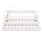 Daybed With 2 Trundles, 3 Storage Cubbies, Built In USB Charging Light