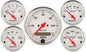 Arctic White Gauge Kit W/Red Pointer - 1302