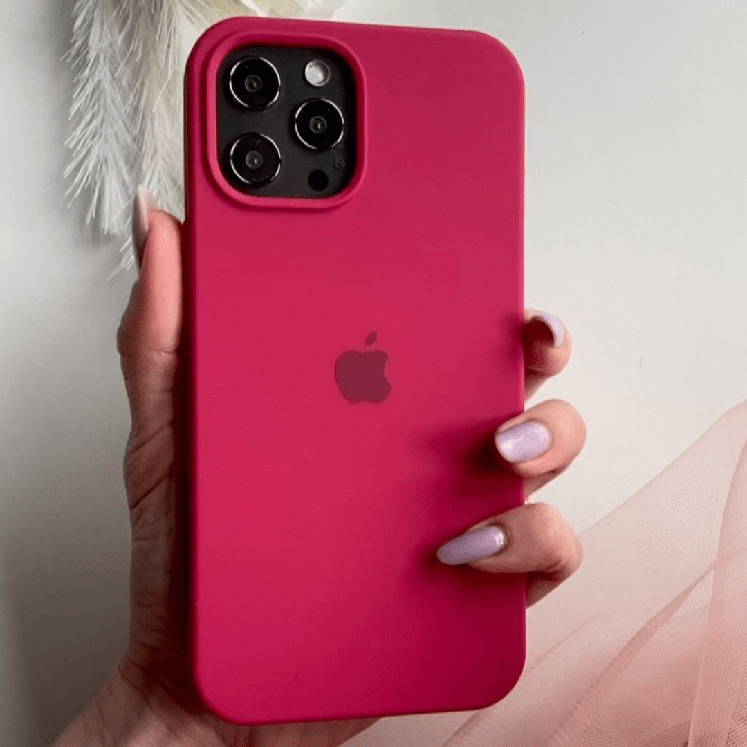 iPhone Silicone Case (Rose Red)