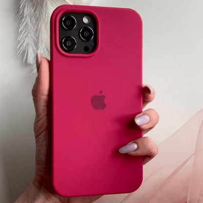 iPhone Silicone Case (Rose Red)