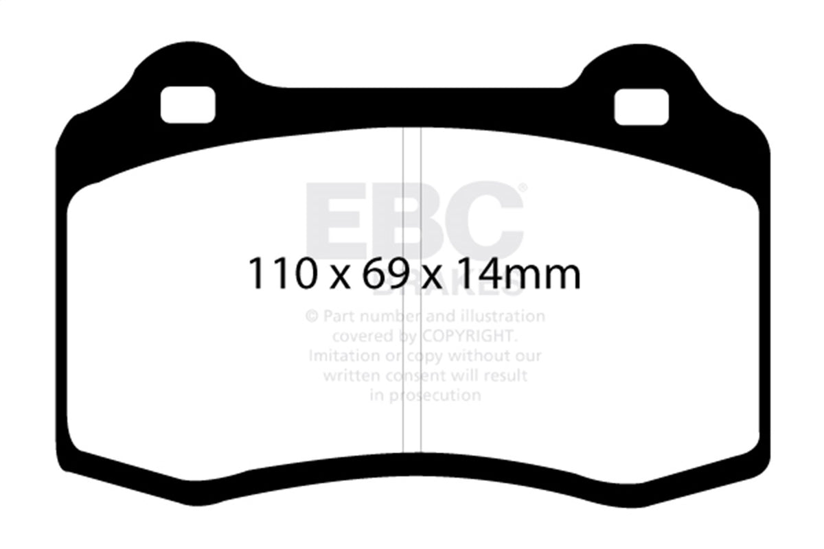 EBC Brakes - S4 Kits Redstuff And USR Rotor - S4KR1026