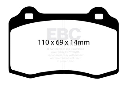 EBC Brakes - S4 Kits Redstuff And USR Rotor - S4KR1026