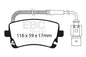 EBC Brakes - S4 Kits Redstuff And USR Rotor - S4KR1098