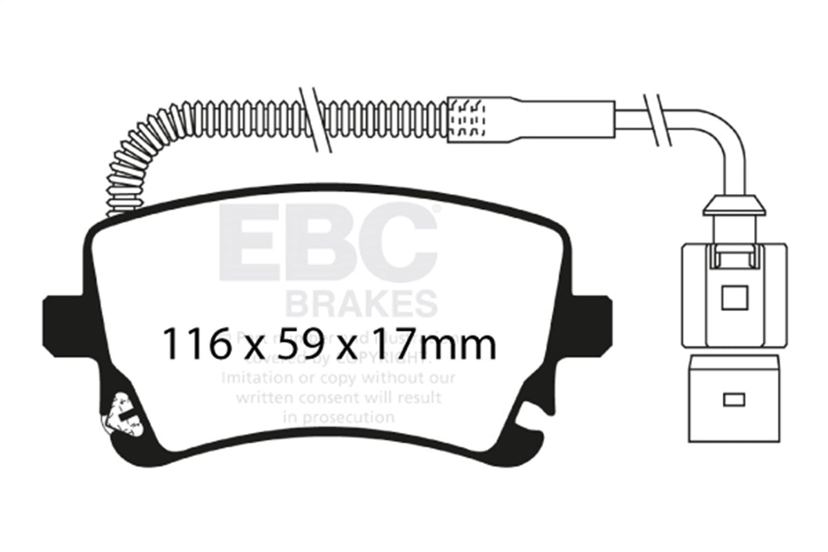 EBC Brakes - Ultimax OEM Replacement Brake Pads - UD1018
