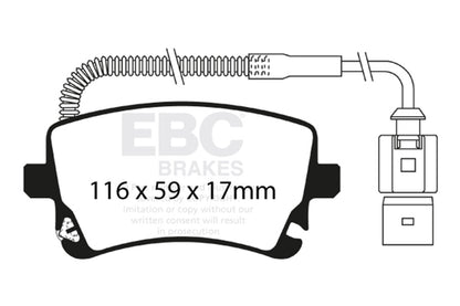 EBC Brakes - Ultimax OEM Replacement Brake Pads - UD1018