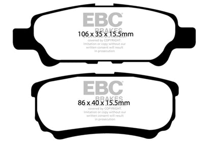EBC Brakes - Ultimax OEM Replacement Brake Pads - UD1037
