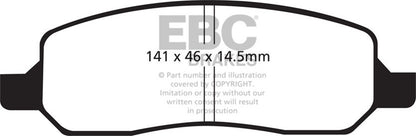 EBC Brakes - Ultimax OEM Replacement Brake Pads - UD1172