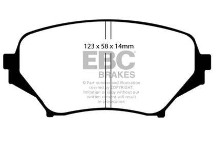 EBC Brakes - Ultimax OEM Replacement Brake Pads - UD1179