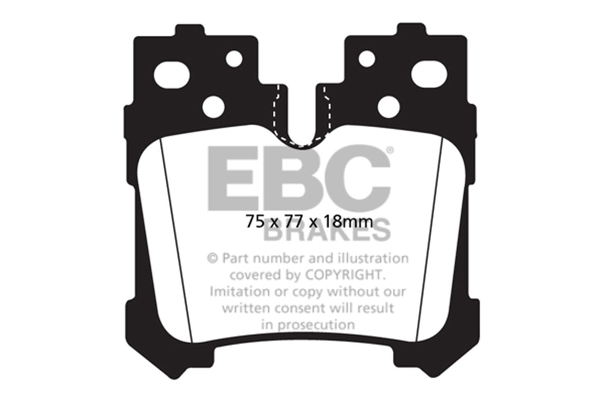 EBC Brakes - S9 Kits Yellowstuff And USR Rotors - S9KR1282