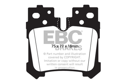 EBC Brakes - S9 Kits Yellowstuff And USR Rotors - S9KR1282