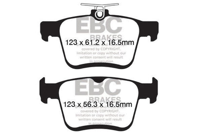 EBC Brakes - S9 Kits Yellowstuff And USR Rotors - S9KR1513