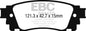 EBC Brakes - S20 Kits Ultimax And Plain Rotors - S20K2264