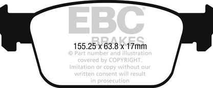 EBC Brakes - S9 Kits Yellowstuff And USR Rotors - S9KF1854