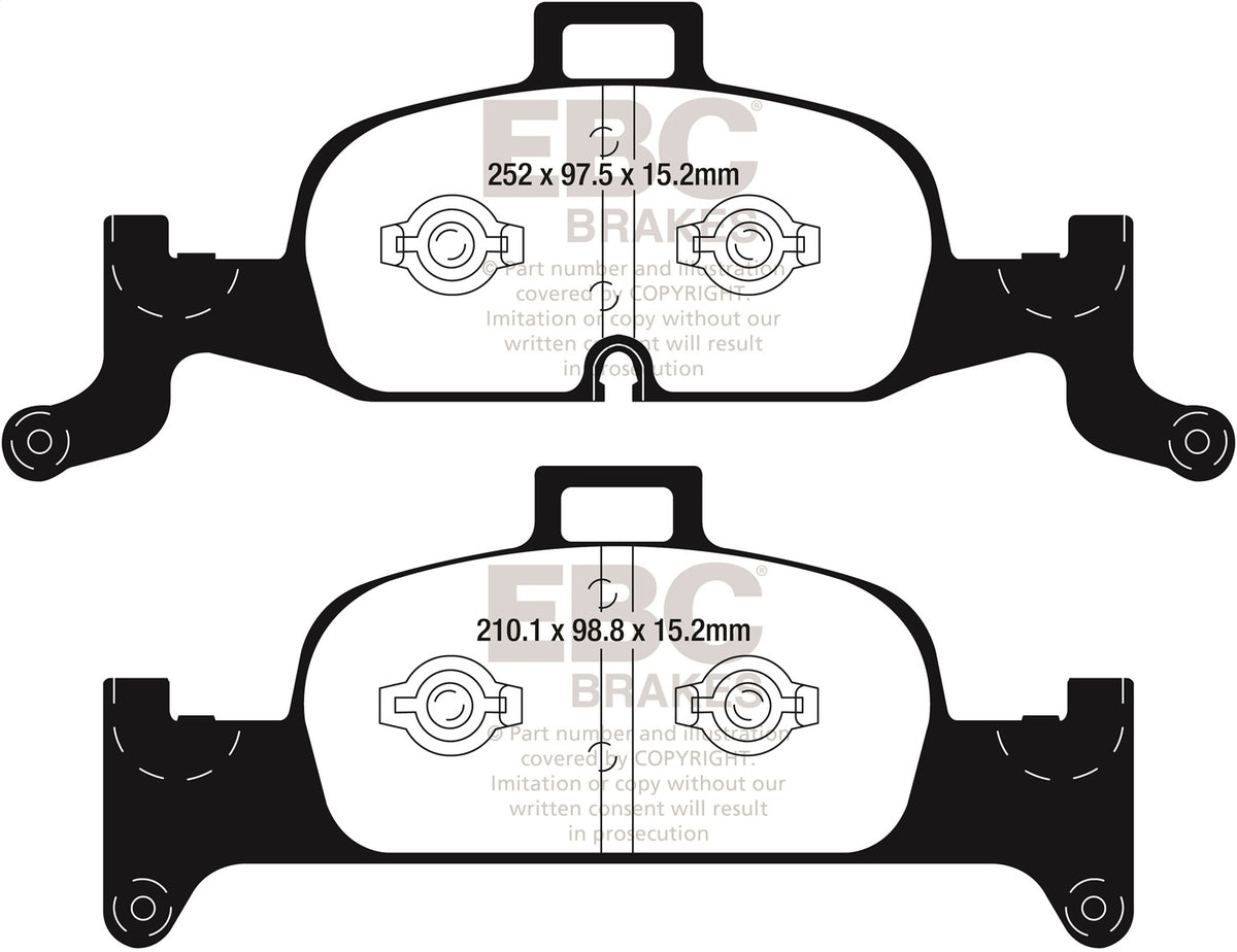 EBC Brakes - S10 Kits Greenstuff 2000 And GD Rotors - S10KF1707