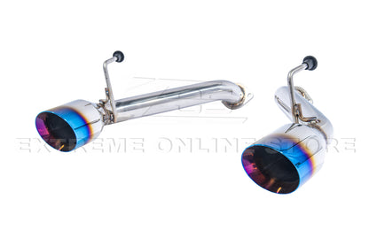 2009-2021 Nissan 370Z Z34 Muffler Delete Axle Back Burnt Tips Exhaust