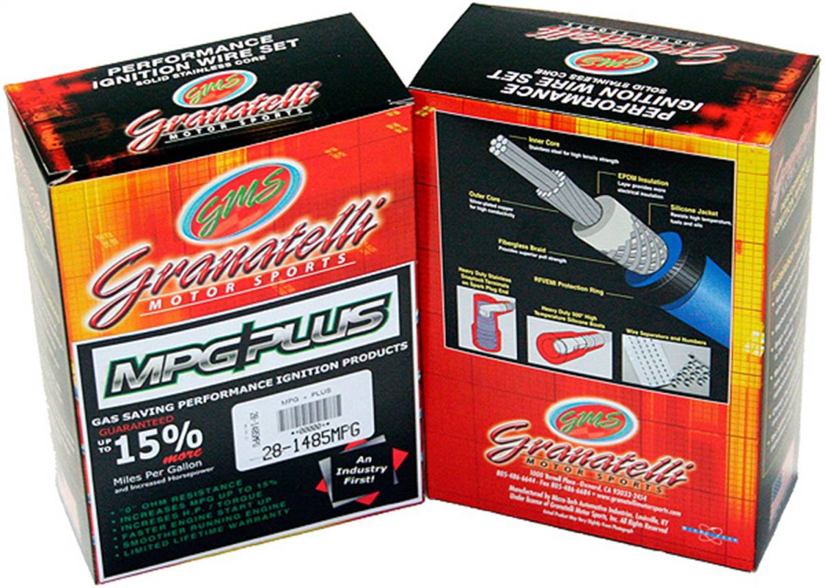 Granatelli Blue 0-Ohm Spark Plug Wires for 1993-1995 GM 2.2L – 24-1432S