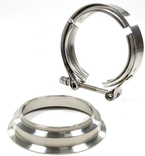Granatelli 3" V-Band Mating Flat Flanges & Clamp – 308530