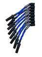 Granatelli GM LS & LT 0-Ohm 12" Blue High-Temp Coil-Near-Plug Spark Plug Wires – 28-1629HTBL