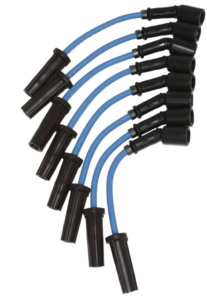 Granatelli GM LS & LT 0-Ohm 12" Blue Coil-Near-Plug Spark Plug Wires – 28-1629S