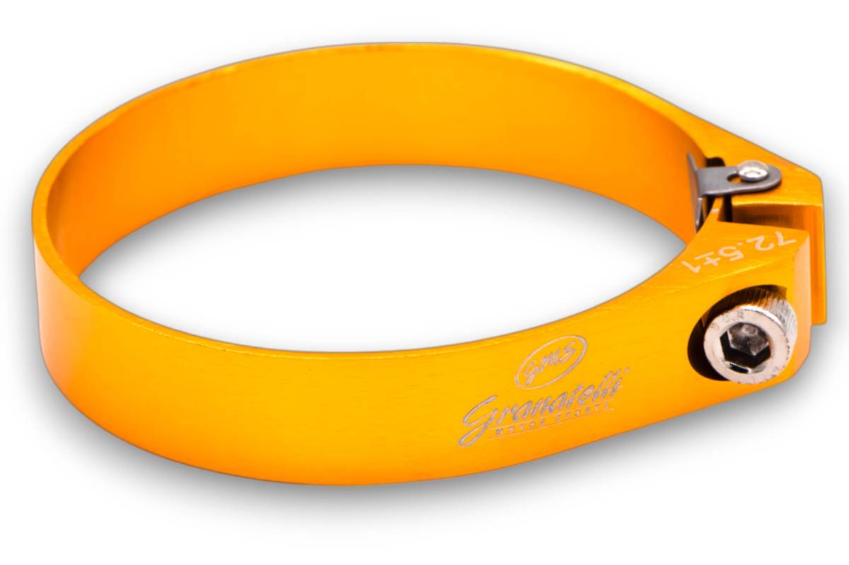 Granatelli Gold Billet Aluminum Hose Clamp 42mm–44mm (Approx. 1.65"–1.73") – 971150G