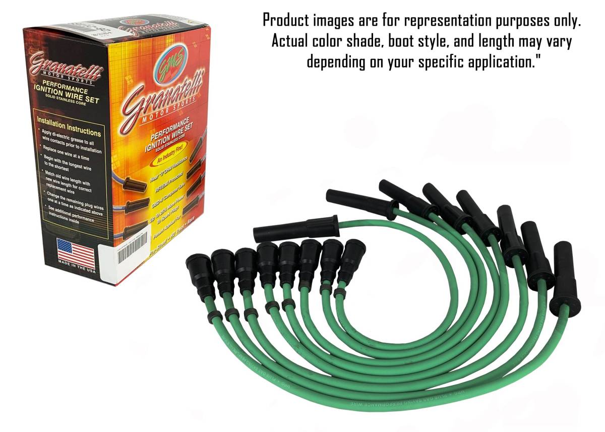 Granatelli MPG Plus 0-Ohm Spark Plug Wires for 2007-2011 Jeep Wrangler 3.8L – 36-1952MPG