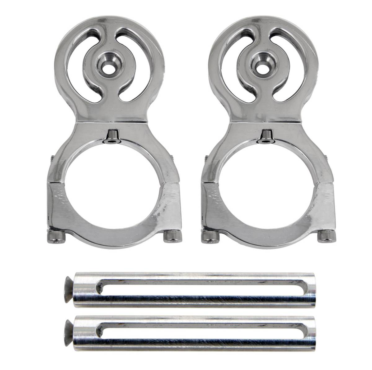 Granatelli 1.50" Race Belt Residual Slack Harness Collar – Polished Aluminum Set of 2 – 800150