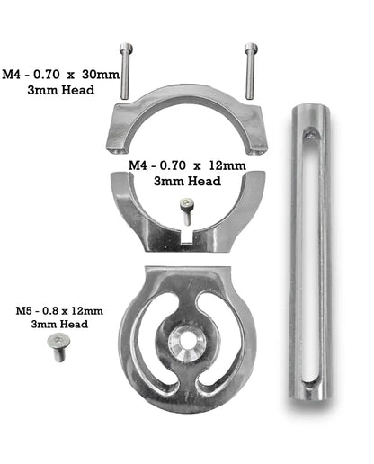 Granatelli 1.50" Race Belt Residual Slack Harness Collar – Polished Aluminum Set of 2 – 800150