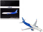 Boeing 737 MAX 8 Commercial Aircraft "Alaska Airlines - Honoring Those Who Serve" (N806AK) White and Blue "Gemini 200" Series 1/200 Diecast Model Airplane by GeminiJets  free shipping USA