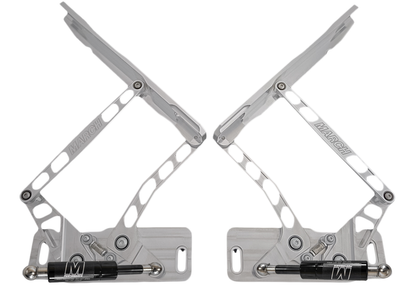 1965-1967 Chevelle & El Camino Hood Hinges  Gen I  Polished  Fiberglass Hood