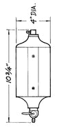 Black Radiator Catch Can 1qt. - 60002501
